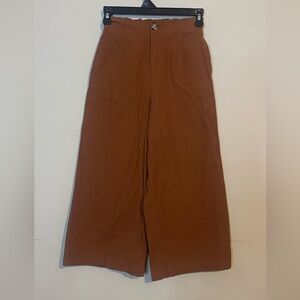 Good Luck Gem xs Wide-Leg in Rust Brown with pockets